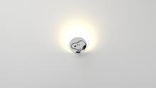  GRW-S-CRM-SN1-PI - Peanuts® Gravy Wall Sconce - Chrome body, Snoopy plates - Plug-in